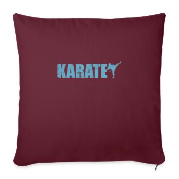 Karate Kampfsport - Sofakissenbezug 45 x 45 cm - Burgunderrot - Vorne