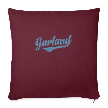 Garland, une ville du Texas, aux États-Unis ; - Housse de coussin décorative 45 x 45 cm - bordeaux - Devant