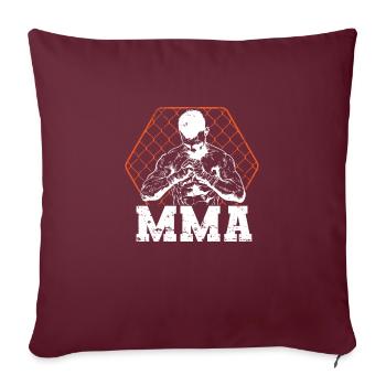 MMA Cage Combat d’arts martiaux mixtes - Housse de coussin décorative 45 x 45 cm - bordeaux - Devant