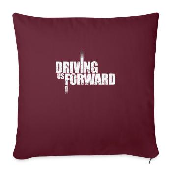 Nous faire avancer - Housse de coussin décorative 45 x 45 cm - bordeaux - Devant
