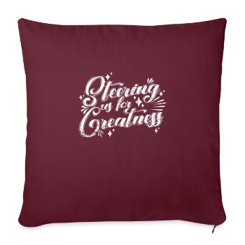 Nous guider vers la grandeur - Housse de coussin décorative 45 x 45 cm - bordeaux - Devant