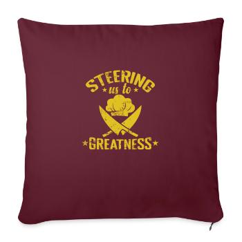 Nous guider vers la grandeur - Housse de coussin décorative 45 x 45 cm - bordeaux - Devant