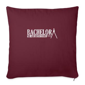 Bachelor of Architecture (B.Arch.) - Sofakissenbezug 45 x 45 cm - Burgunderrot - Vorne