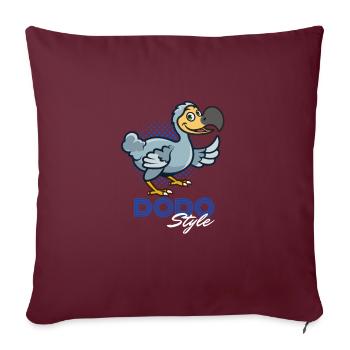 Dodo Style - Housse de coussin décorative 45 x 45 cm - bordeaux - Devant