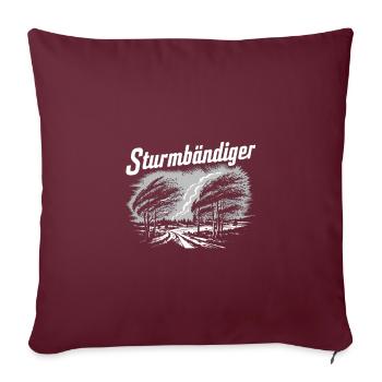 Nord de l’Allemagne Tempête Friesland Storm Tamer - Housse de coussin décorative 45 x 45 cm - bordeaux - Devant