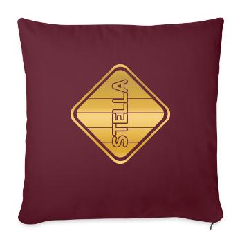 Geschenk für Stella - Sofakissenbezug 45 x 45 cm - Burgunderrot - Vorne