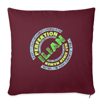 Perfektion Ilian - Sofakissenbezug 45 x 45 cm - Burgunderrot - Vorne