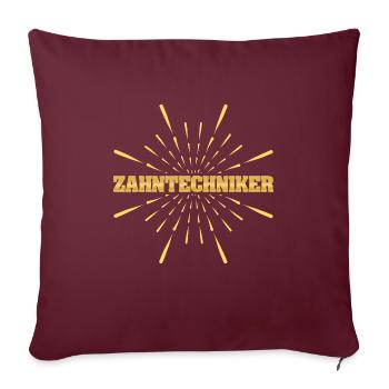 Emploi Prothésiste dentaire - Housse de coussin décorative 45 x 45 cm - bordeaux - Devant