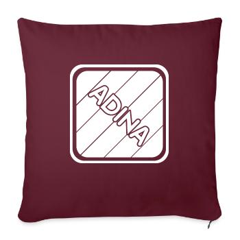 Geschenk für Adina - Sofakissenbezug 45 x 45 cm - Burgunderrot - Vorne