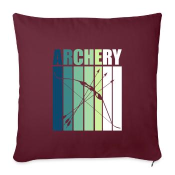20000000000000000000000 - Housse de coussin décorative 45 x 45 cm - bordeaux - Devant
