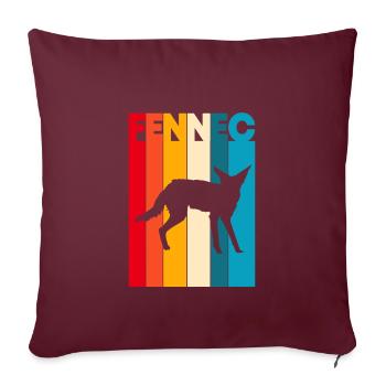 Renard du désert De Fennek - Housse de coussin décorative 45 x 45 cm - bordeaux - Devant