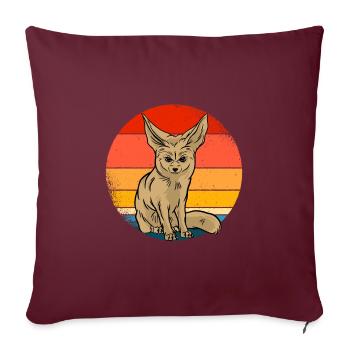 Fennek - Housse de coussin décorative 45 x 45 cm - bordeaux - Devant