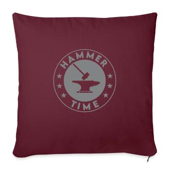 Forger - Housse de coussin décorative 45 x 45 cm - bordeaux - Devant