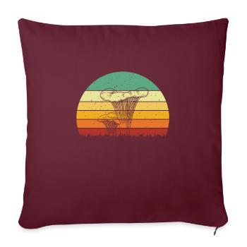 Chemise Chanterelle - Housse de coussin décorative 45 x 45 cm - bordeaux - Devant