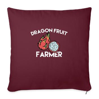 Drachenfrucht Bauer - Sofakissenbezug 45 x 45 cm - Burgunderrot - Vorne