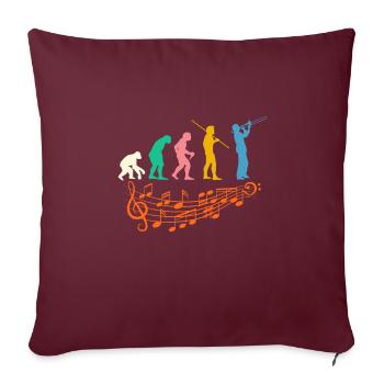 Jazz Evolution - Sofakissenbezug 45 x 45 cm - Burgunderrot - Vorne