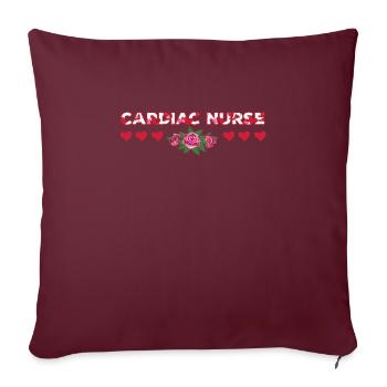 Retro Ferry Vêtements Porte-conteneurs - Housse de coussin décorative 45 x 45 cm - bordeaux - Devant