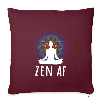 Zen AF Yoga Mantra - Sofakissenbezug 45 x 45 cm - Burgunderrot - Vorne