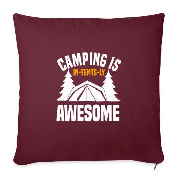 Camping Ist In Zelten Genial - Sofakissenbezug 45 x 45 cm - Burgunderrot - Vorne