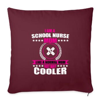 Retro Ferry Vêtements Porte-conteneurs - Housse de coussin décorative 45 x 45 cm - bordeaux - Devant