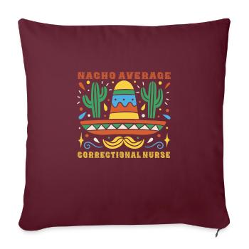 Fiesta de l’infirmière de prison - Housse de coussin décorative 45 x 45 cm - bordeaux - Devant