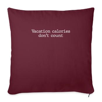 Drôle de cadeau de vacances d’été - Housse de coussin décorative 45 x 45 cm - bordeaux - Devant
