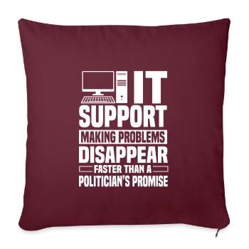 IT Support - Sofakissenbezug 45 x 45 cm - Burgunderrot - Vorne