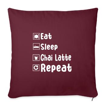 Chai Latte - Housse de coussin décorative 45 x 45 cm - bordeaux - Devant