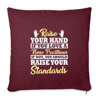 Advanced Practice Nurse Spruch - Sofakissenbezug 45 x 45 cm - Burgunderrot - Vorne
