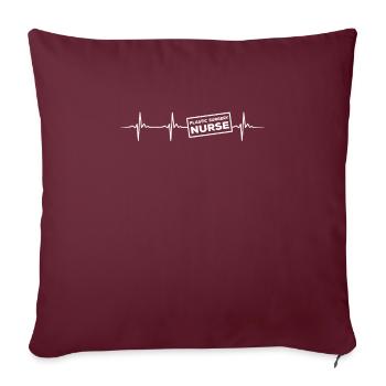 Infirmière en chirurgie plastique - Housse de coussin décorative 45 x 45 cm - bordeaux - Devant