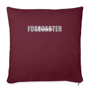 Prévisionnistes d’avalanches - Housse de coussin décorative 45 x 45 cm - bordeaux - Devant
