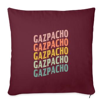 Gaspacho - Housse de coussin décorative 45 x 45 cm - bordeaux - Devant
