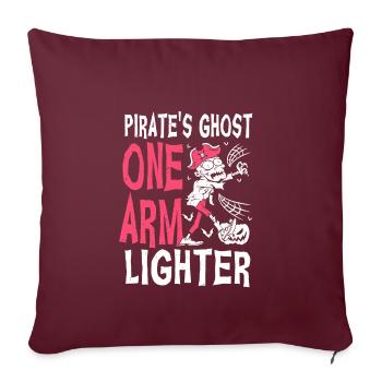 HallHand Amputé Halloween Humour - Housse de coussin décorative 45 x 45 cm - bordeaux - Devant