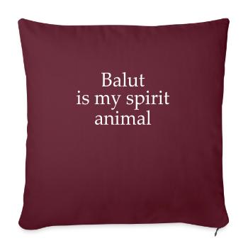 Drôle de chemise Balut - Housse de coussin décorative 45 x 45 cm - bordeaux - Devant
