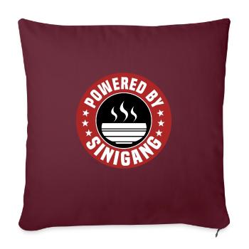 Unterstützt Von Sinigang - Sofakissenbezug 45 x 45 cm - Burgunderrot - Vorne