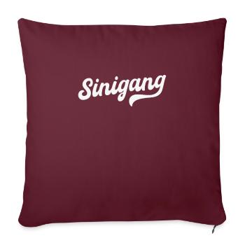 Sinigang - Sofakissenbezug 45 x 45 cm - Burgunderrot - Vorne