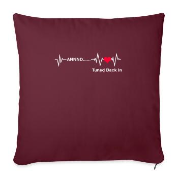 T-shirt drôle pour la chirurgie de pontage - Housse de coussin décorative 45 x 45 cm - bordeaux - Devant