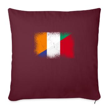 Côte d’Ivoire Farnreich - Housse de coussin décorative 45 x 45 cm - bordeaux - Devant