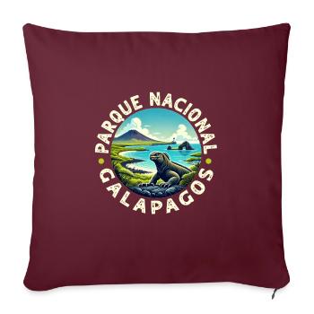 Équateur Quito Guayaquil Équatorien - Housse de coussin décorative 45 x 45 cm - bordeaux - Devant