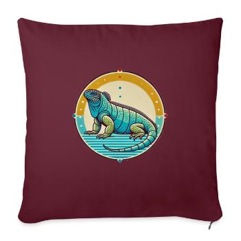 Équateur Quito Guayaquil Équatorien - Housse de coussin décorative 45 x 45 cm - bordeaux - Devant