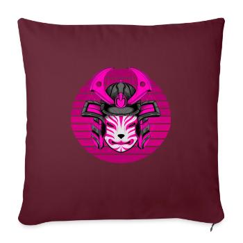 Kitsun Vaporwave Japonais Kami Vaporwave Kitsune - Housse de coussin décorative 45 x 45 cm - bordeaux - Devant