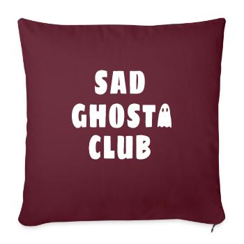 SAD GHOST CLUB - Housse de coussin décorative 45 x 45 cm - bordeaux - Devant
