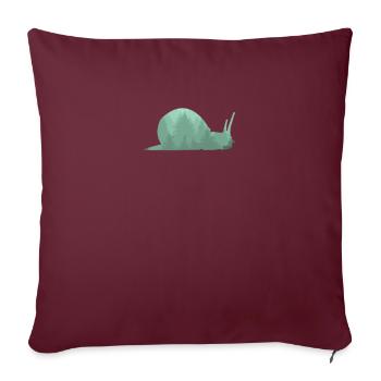 Escargot escargot lentement escargot nature - Housse de coussin décorative 45 x 45 cm - bordeaux - Devant