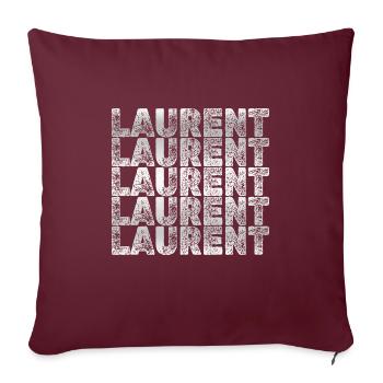 Frère Laurent - Housse de coussin décorative 45 x 45 cm - bordeaux - Devant