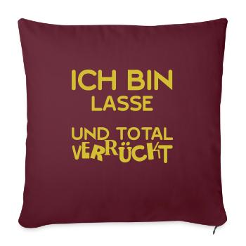 Lasse - Sofakissenbezug 45 x 45 cm - Burgunderrot - Vorne