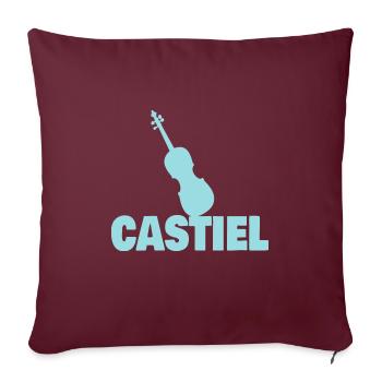Bratsche Castiel - Sofakissenbezug 45 x 45 cm - Burgunderrot - Vorne