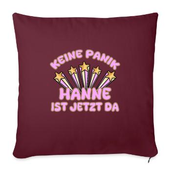 Hanne - Sofakissenbezug 45 x 45 cm - Burgunderrot - Vorne