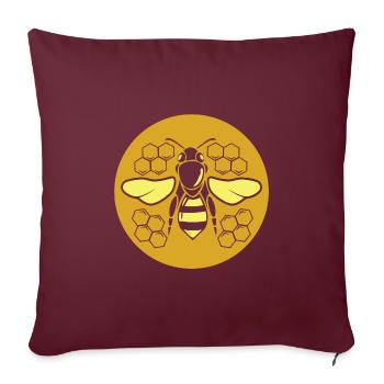 Abeille Sauvez les abeilles Abeilles Cadeau d’abeilles - Housse de coussin décorative 45 x 45 cm - bordeaux - Devant