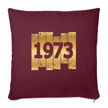 Ton or 1973 - Housse de coussin décorative 45 x 45 cm - bordeaux - Devant