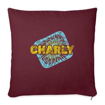 Freizeit Charly - Sofakissenbezug 45 x 45 cm - Burgunderrot - Vorne